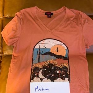 Women’s rock and roll tshirt v-cut